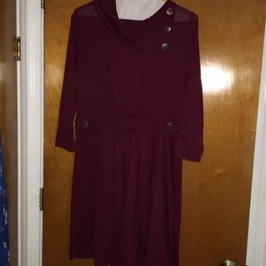 Burgundy NWOT sweater dress 2x